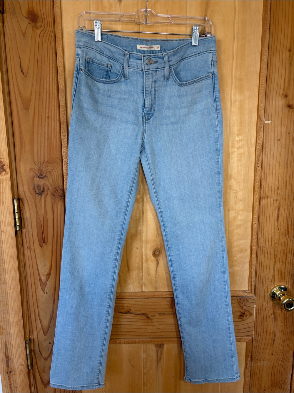 Levi’s 314 Shaping Straight Leg Light Blue Women's Jeans